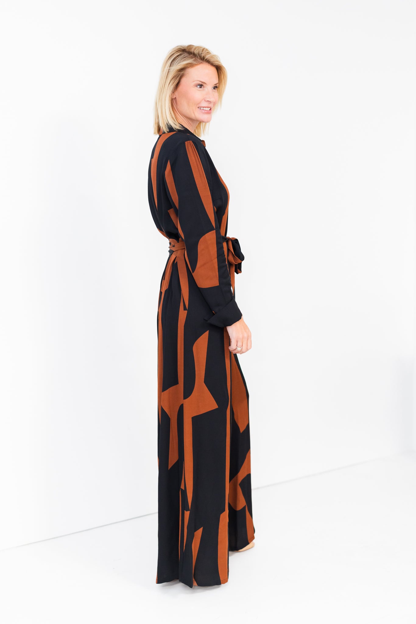 Final Sale Calista Jumpsuit in Mocha Brown