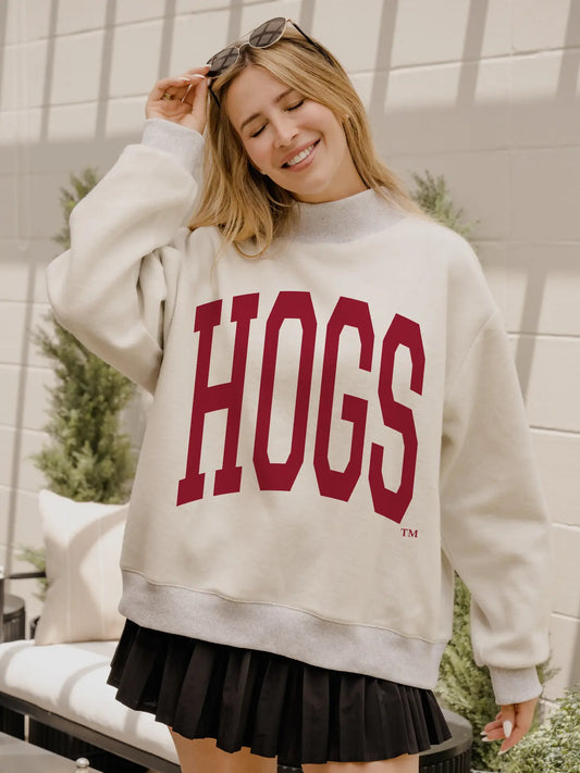 Hogs Reversible Sweatshirt in Gray