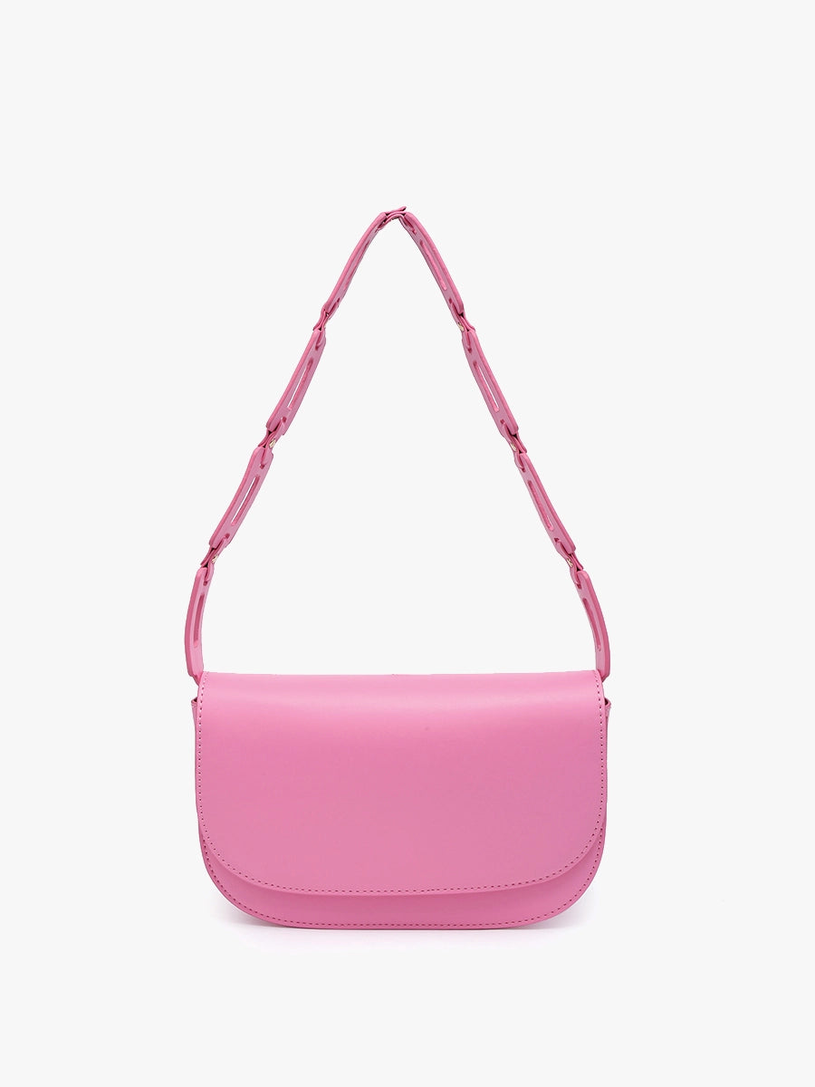 Tripoli Chain Link Shoulder Bag in Bubblegum