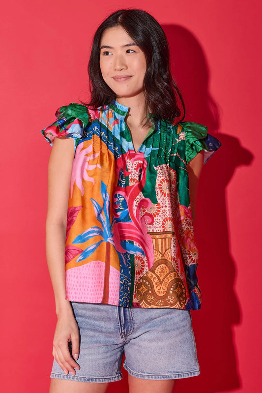 FINAL SALE Mattie Top in Marrakech