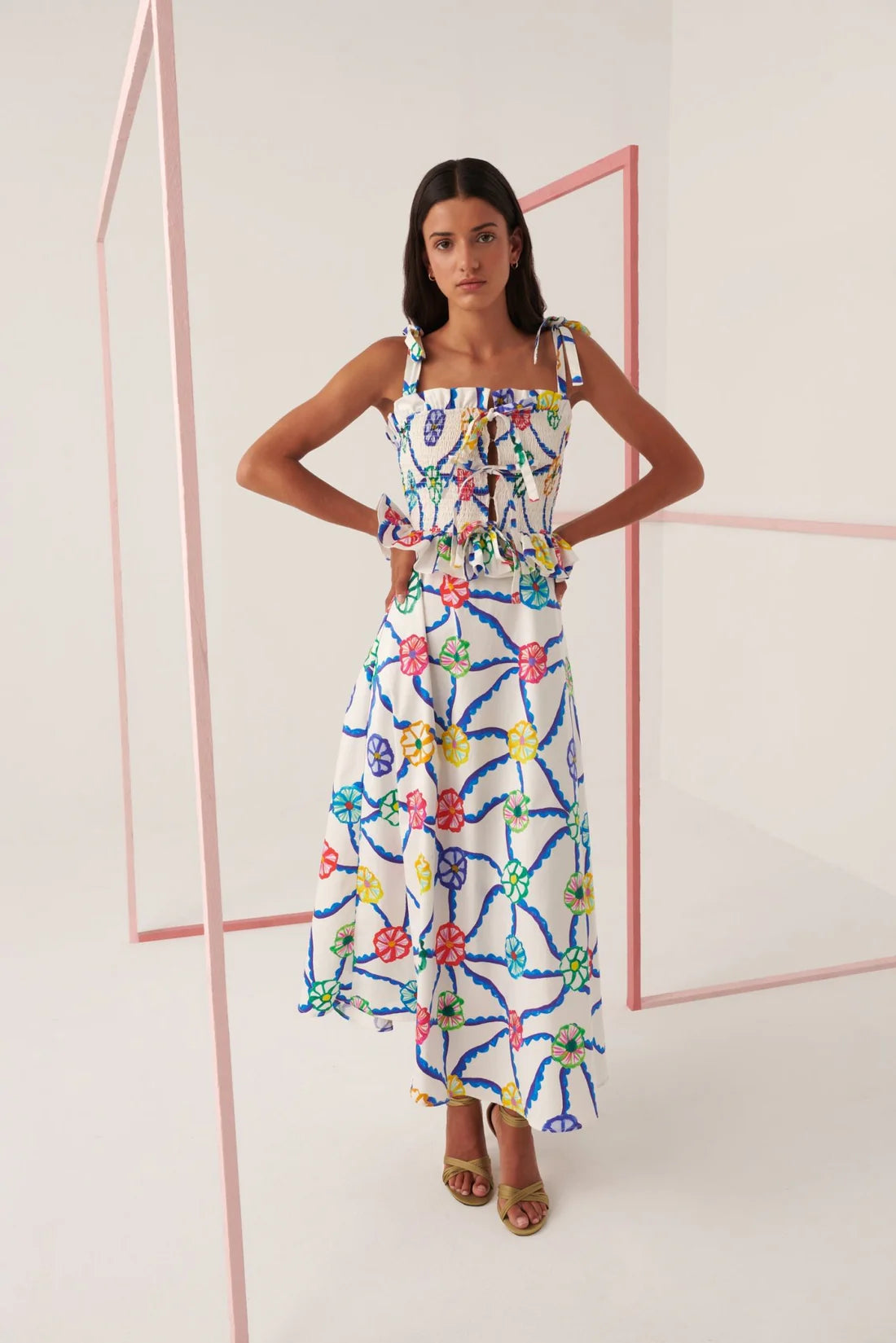 FINAL SALE Turpan Dress in Blue