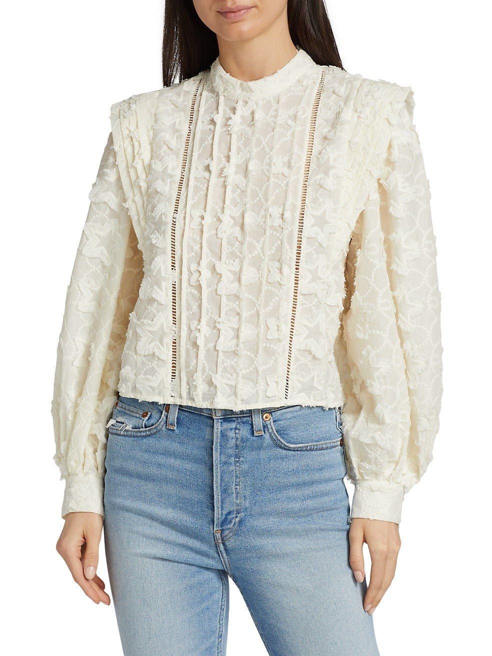 Ivory 3D Star Blouse