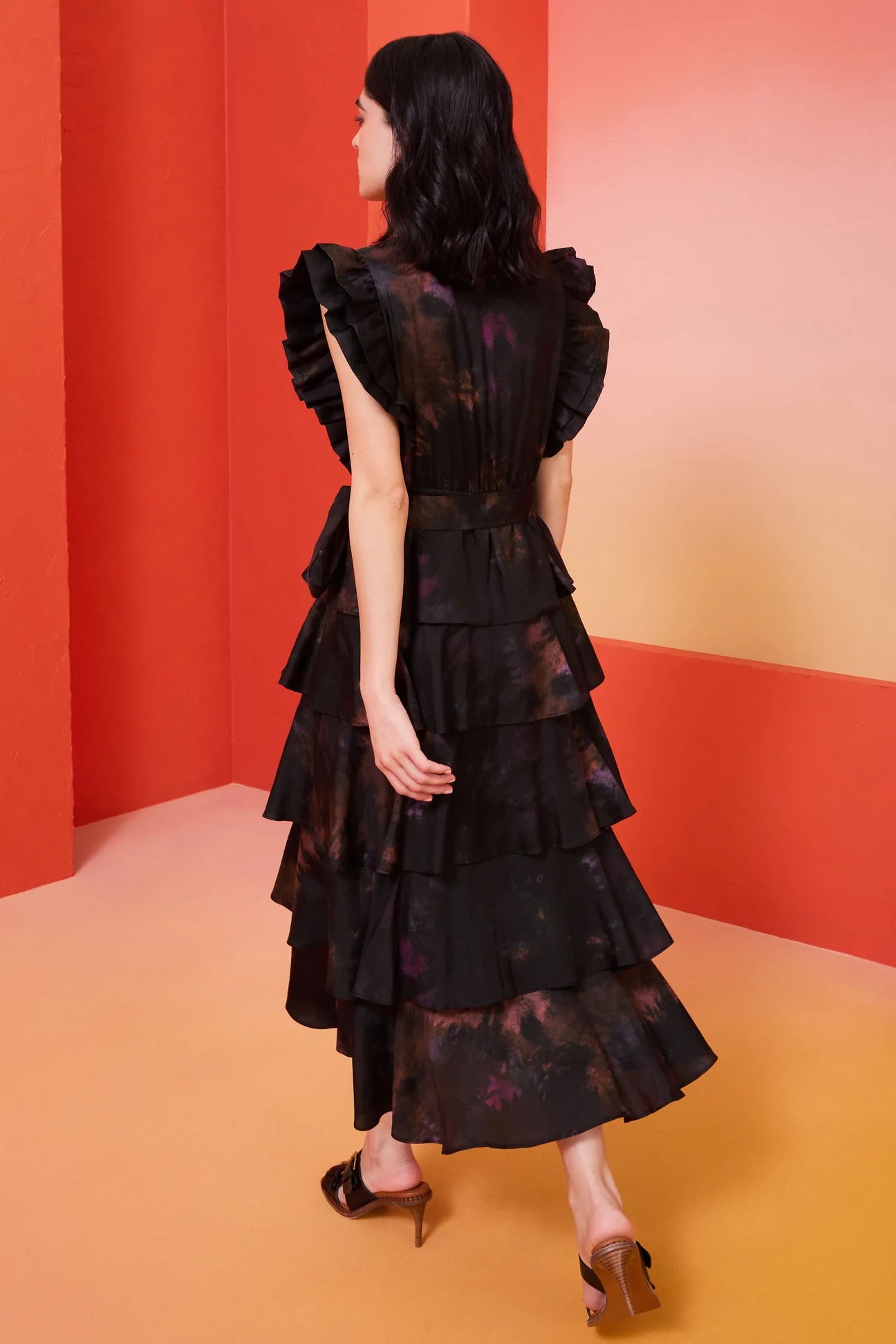 Emery Midi Dress in Moon Dye