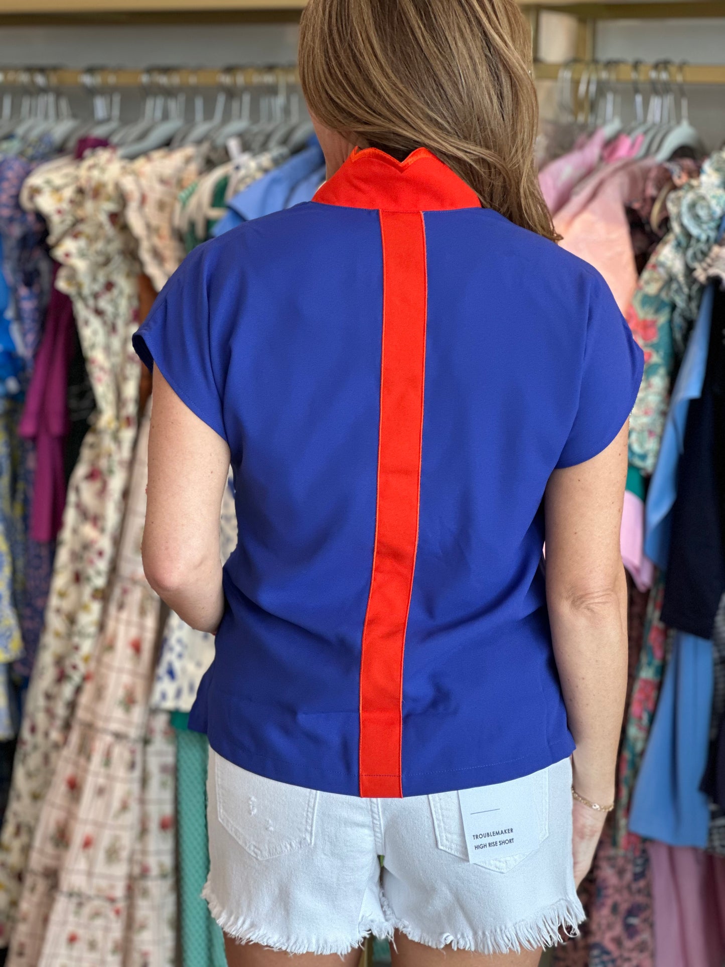 Orchid Top in Sapphire