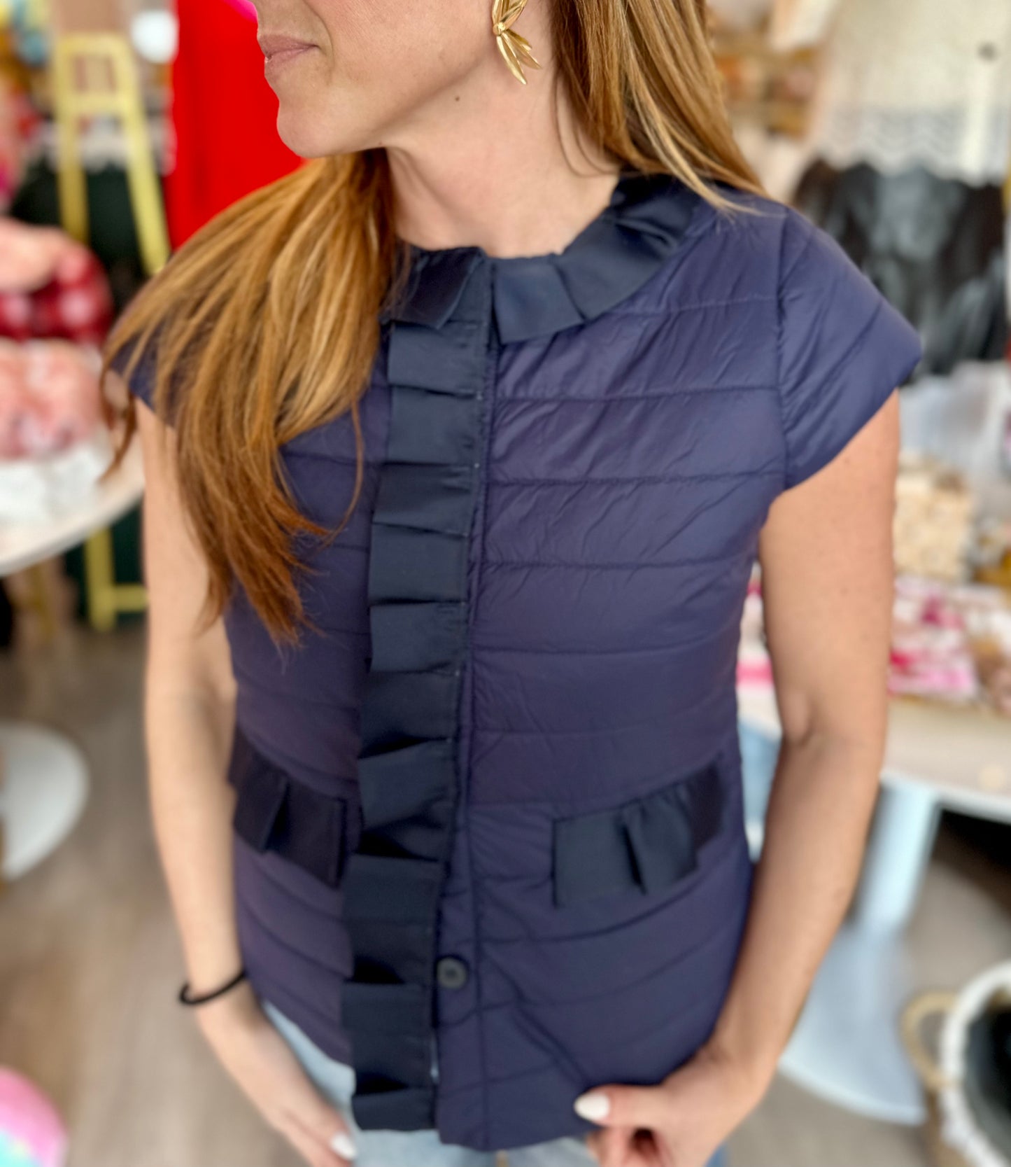 Grace Puffer in Navy