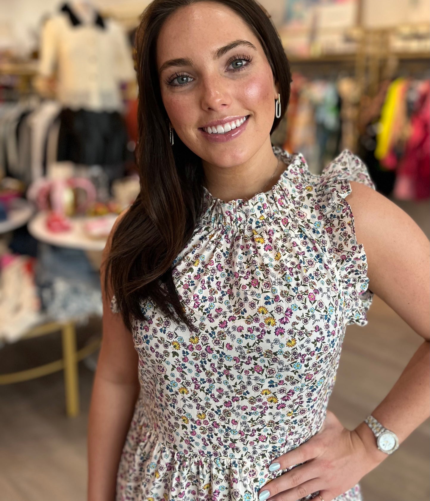 Mini Floral Tiered Dress