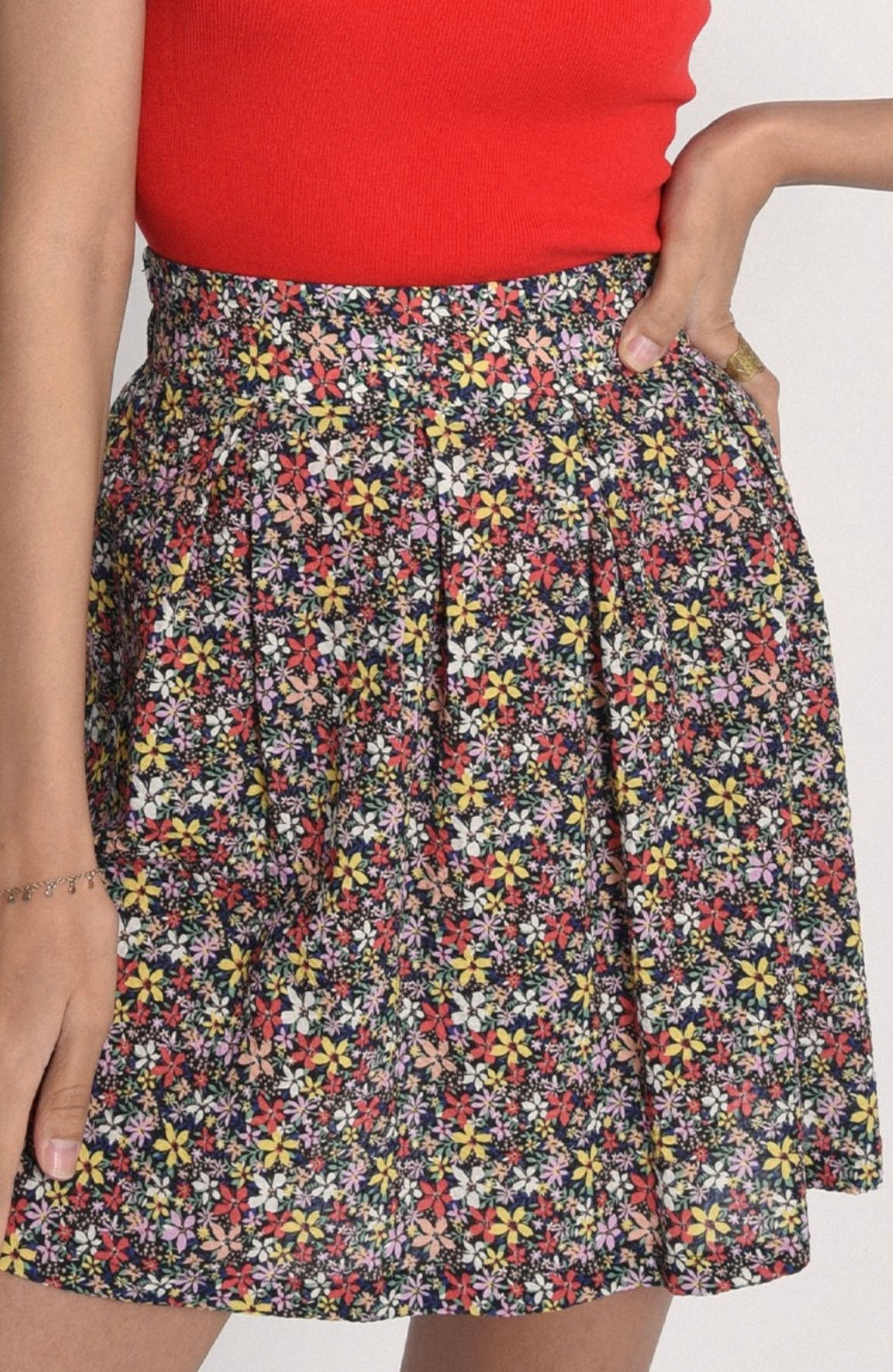 Spring Floral Skirt