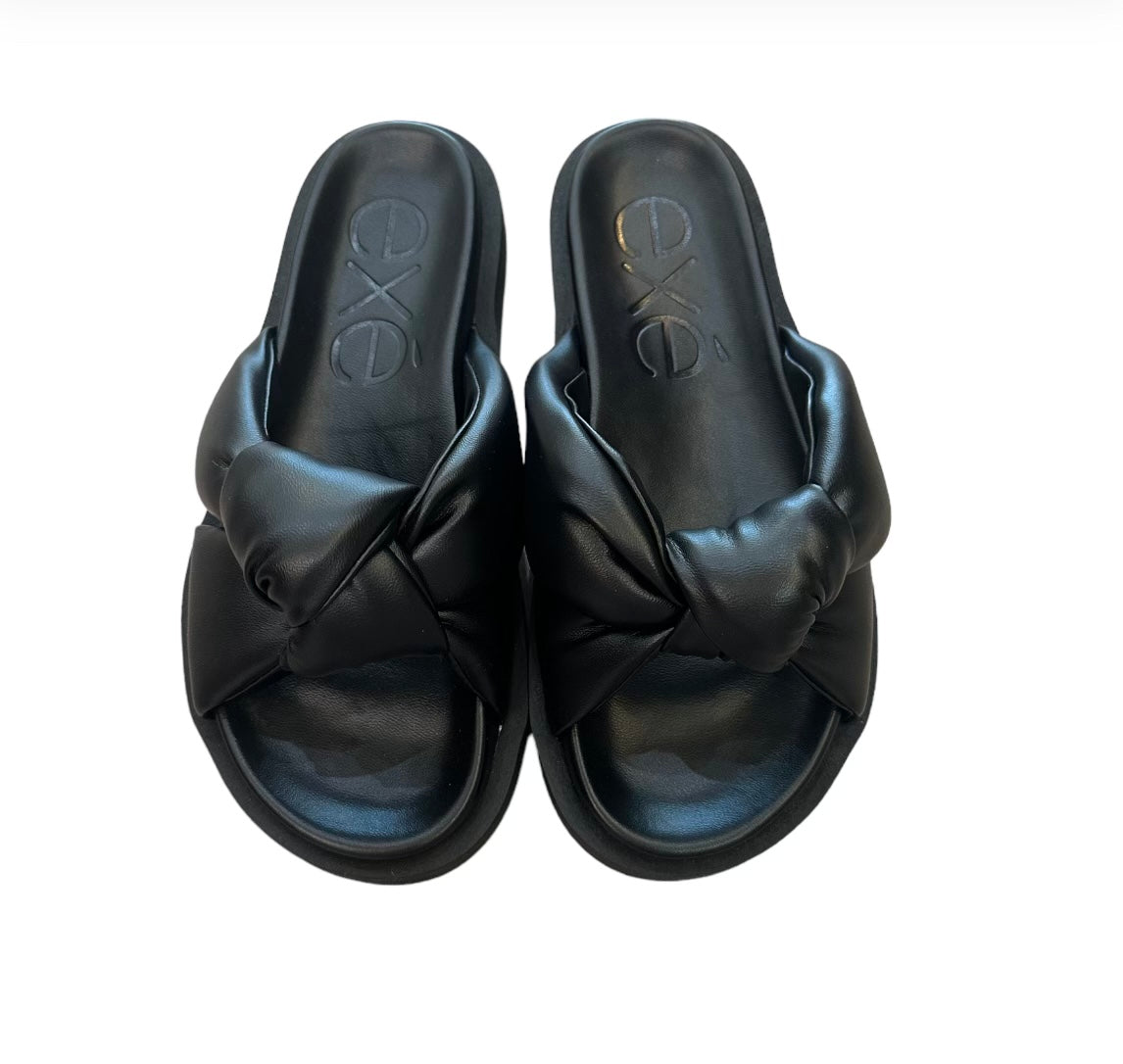 Artemis Knot Sandal in Black