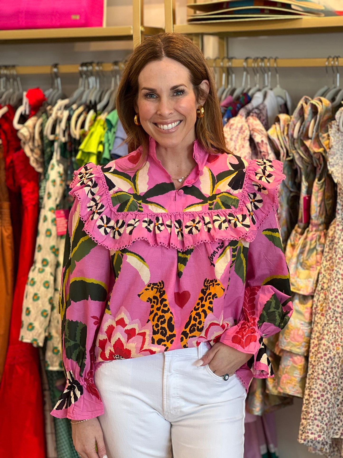 Leopard Forest Blouse