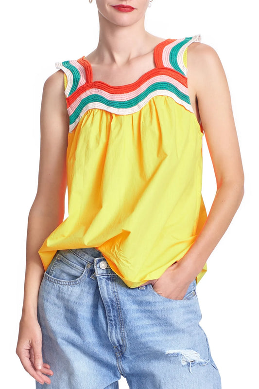 Davi Top in Marigold