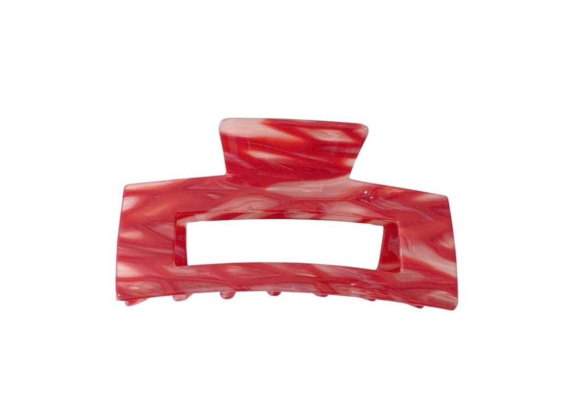 Wave Hair Clip in Red