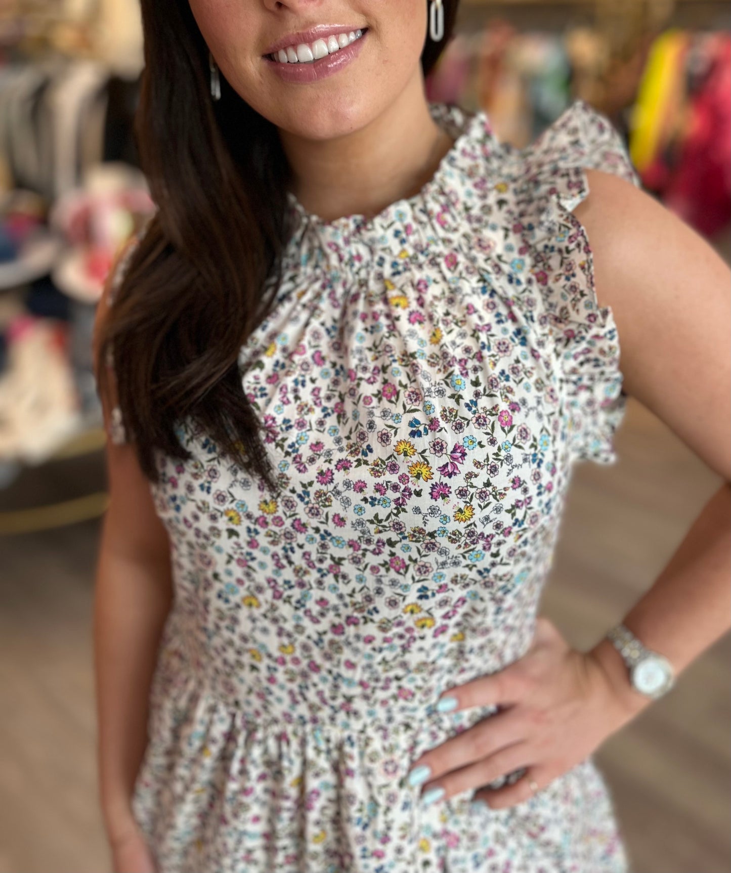 Mini Floral Tiered Dress