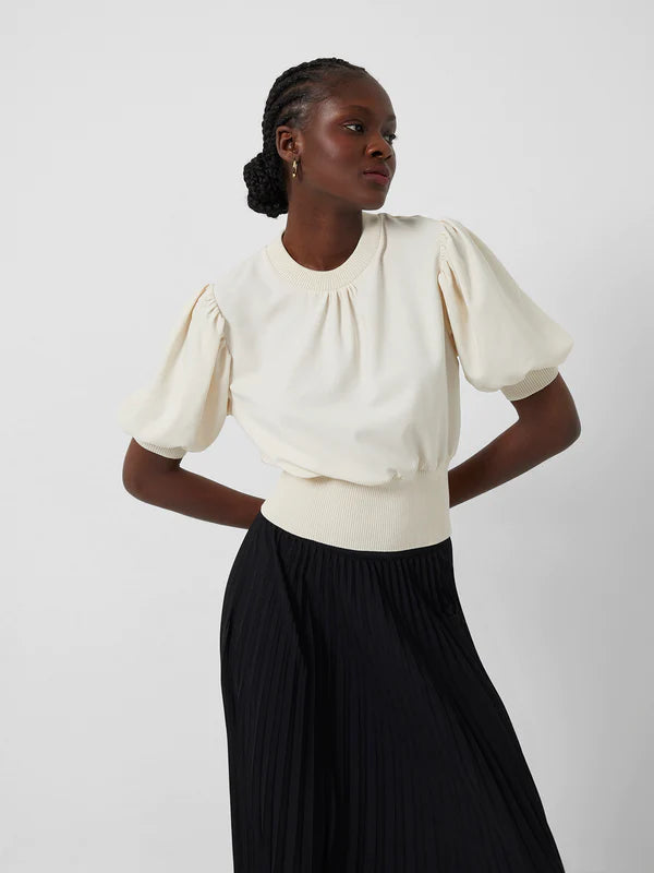 Jenna Mix Top in Cream