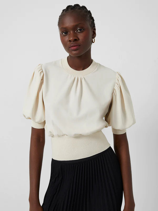 Jenna Mix Top in Cream