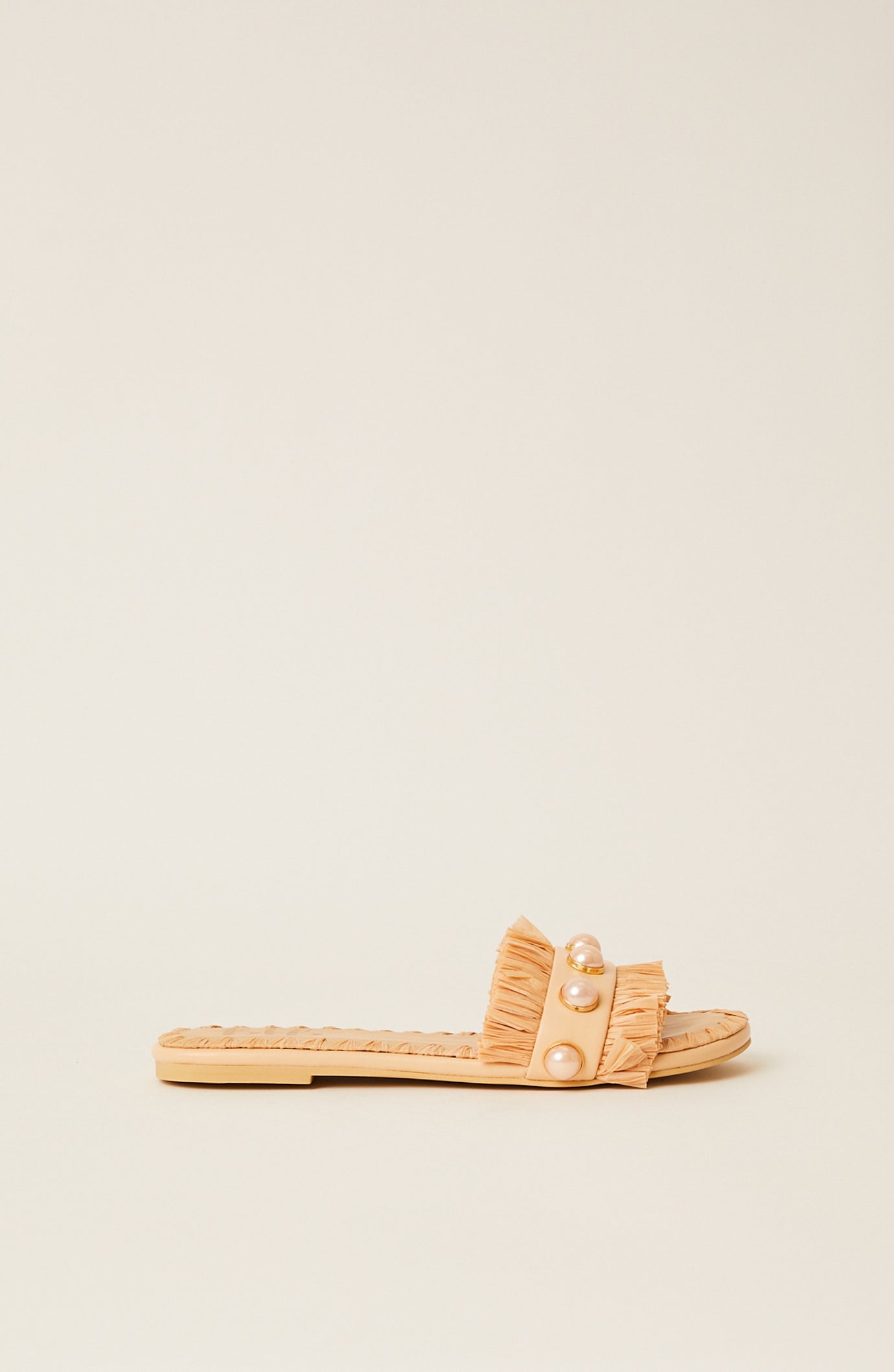 Valentina Fringe Slide in Nudei