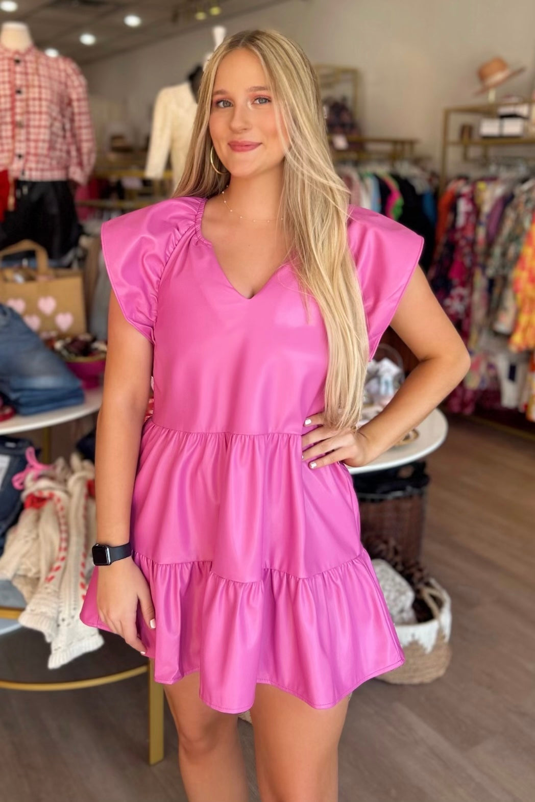 Ronnie Dress in Magenta