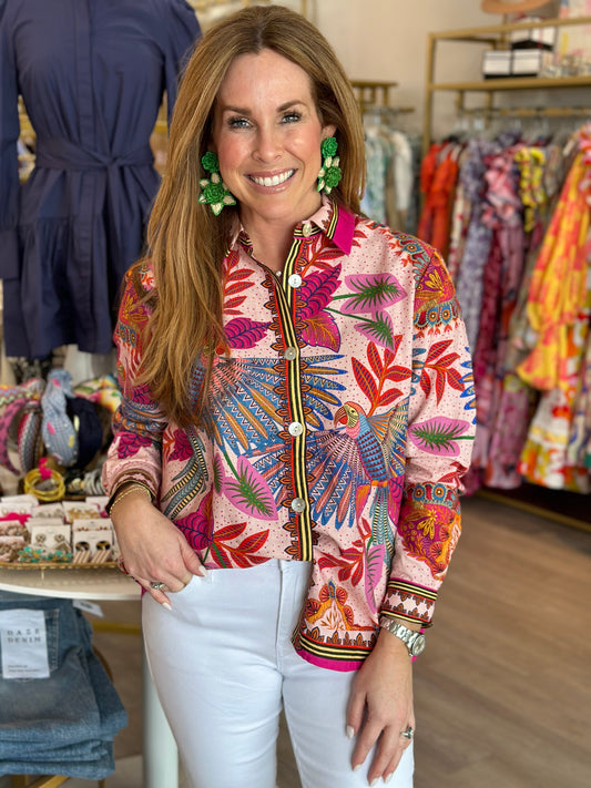 Macaw Scarf Shirt