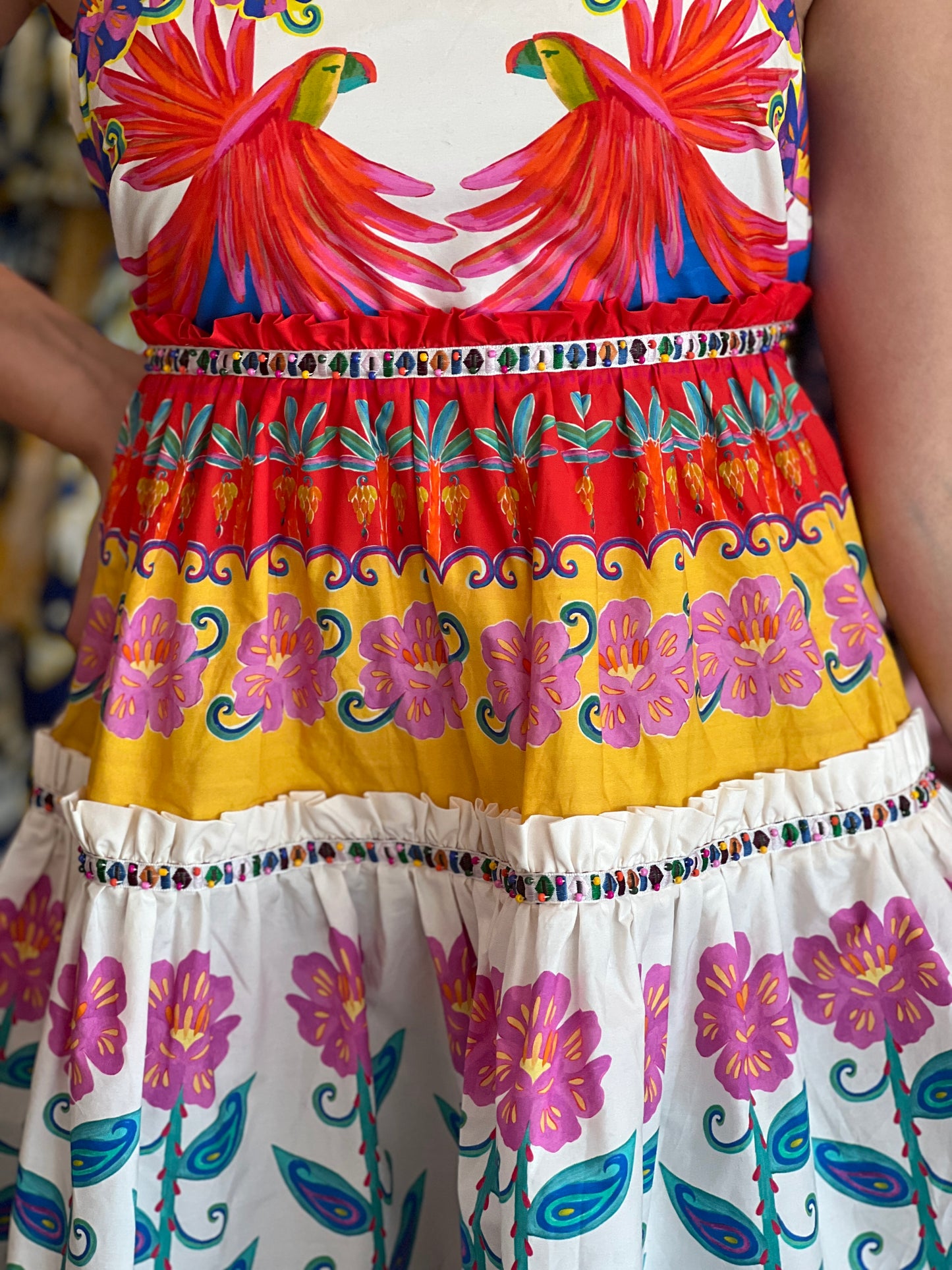 Vivid Garden Mini Dress