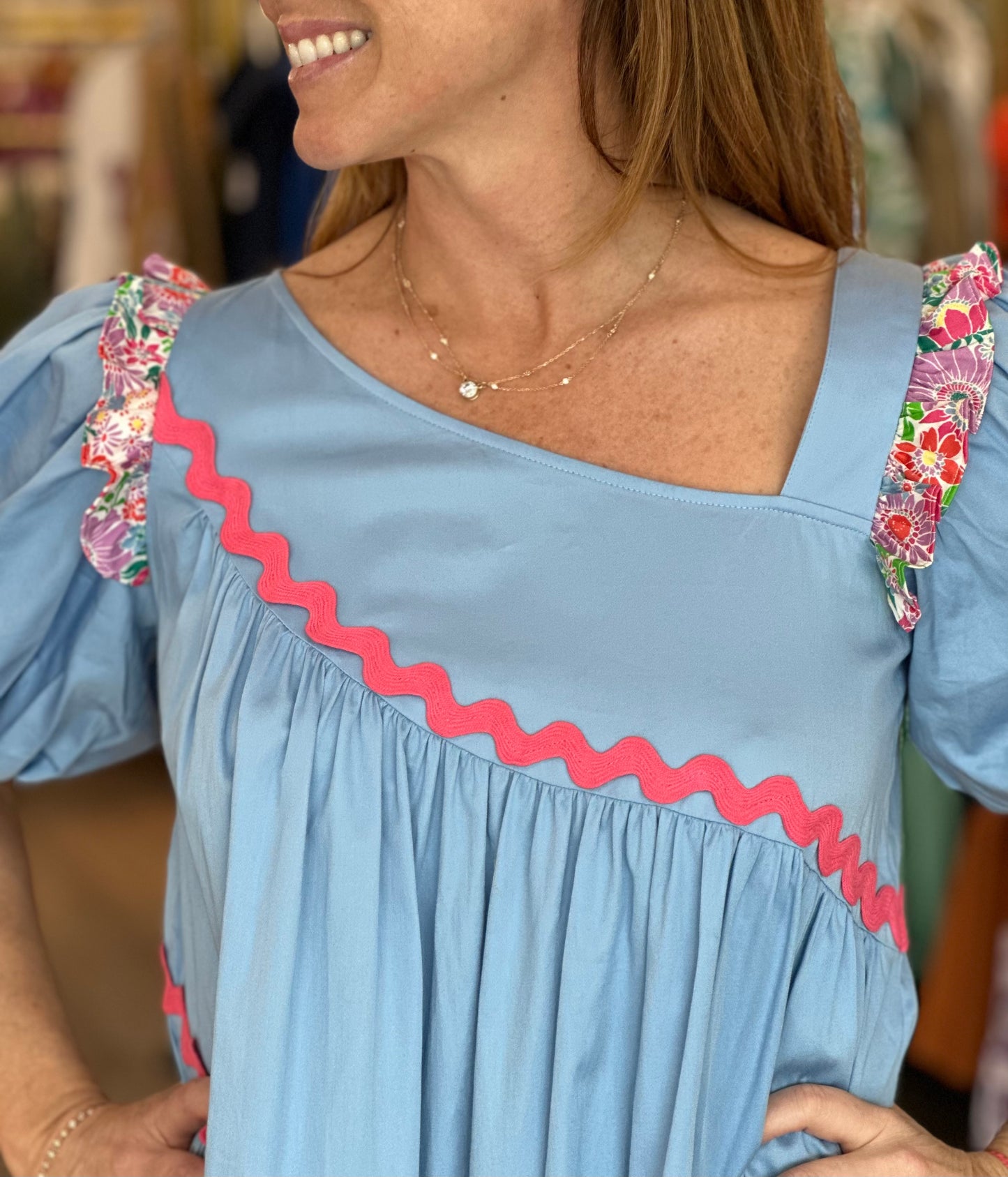 Chandler Dress in Blue