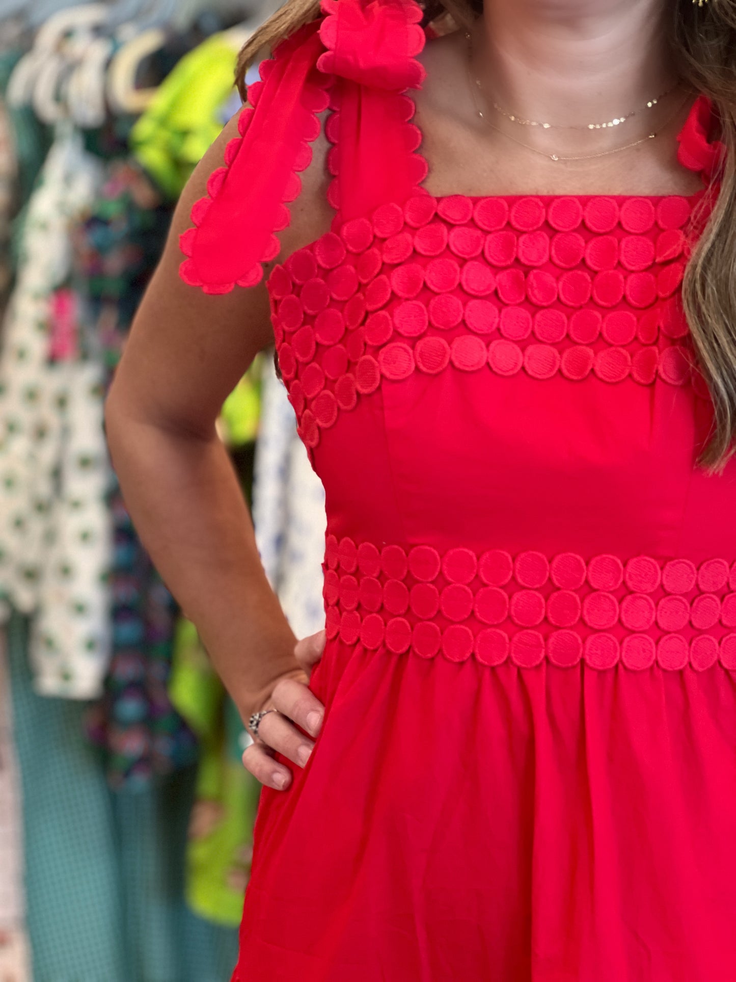 Sereia Dress in Red