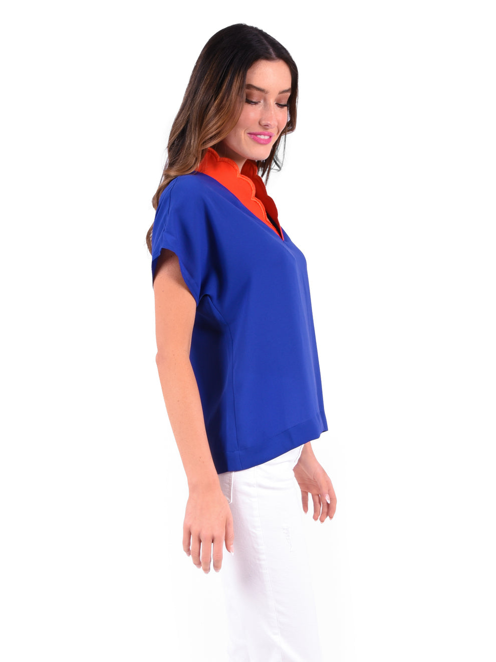 Orchid Top in Sapphire