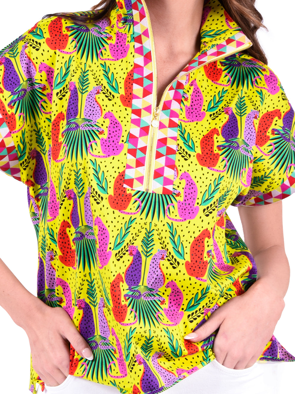 Poppy Zip Top in Peekaboo