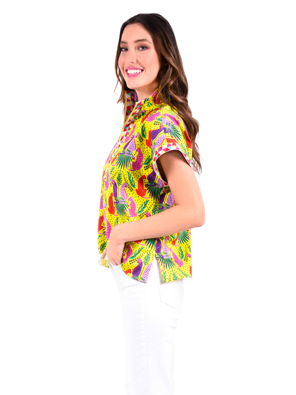 Poppy Zip Top in Peekaboo