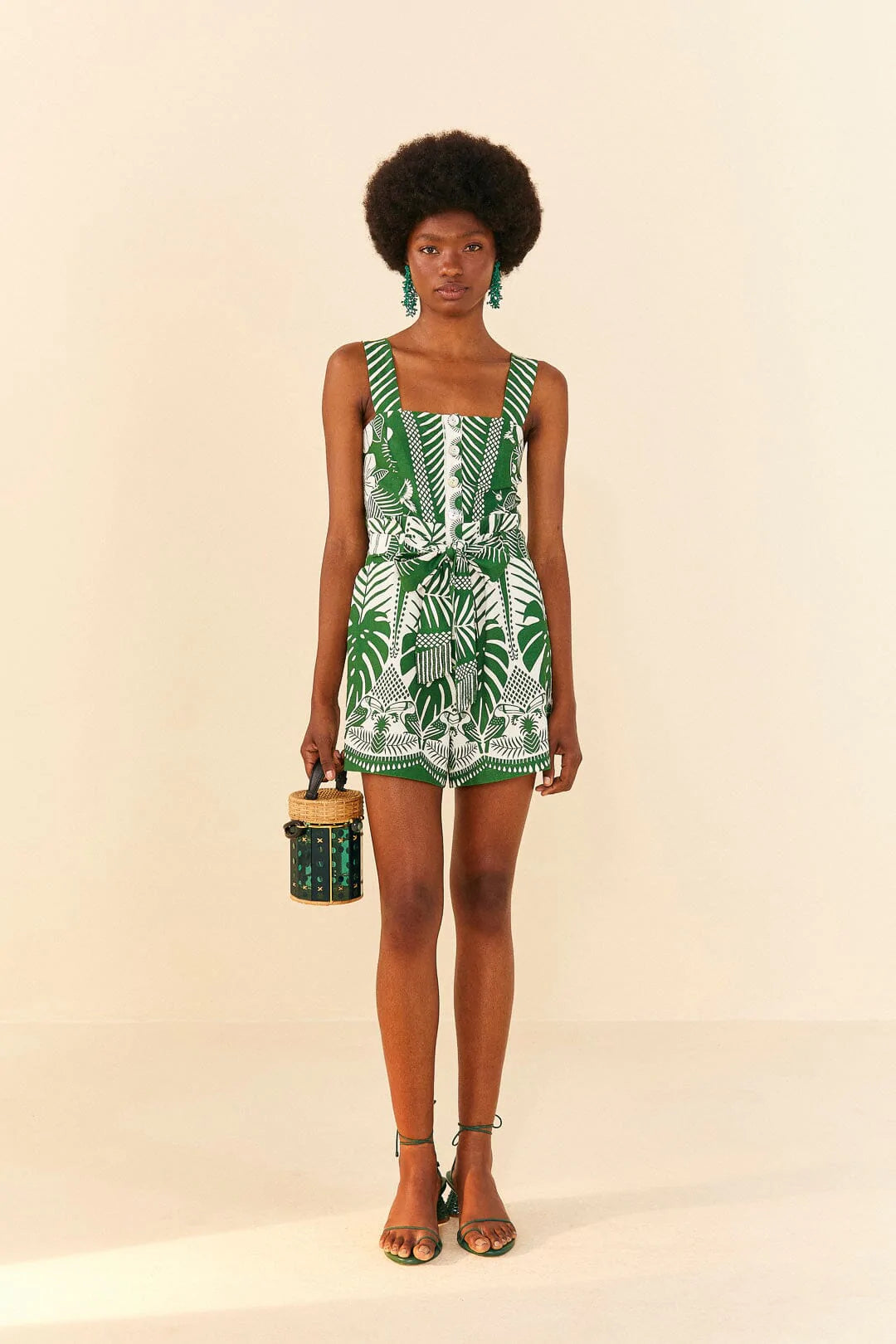 Macaw Elegance Off White Romper