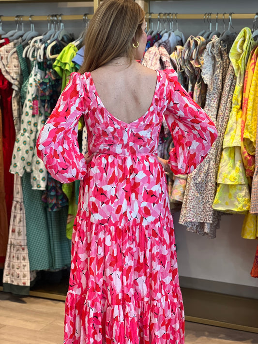 Pink Louise Long Sleeve Dress