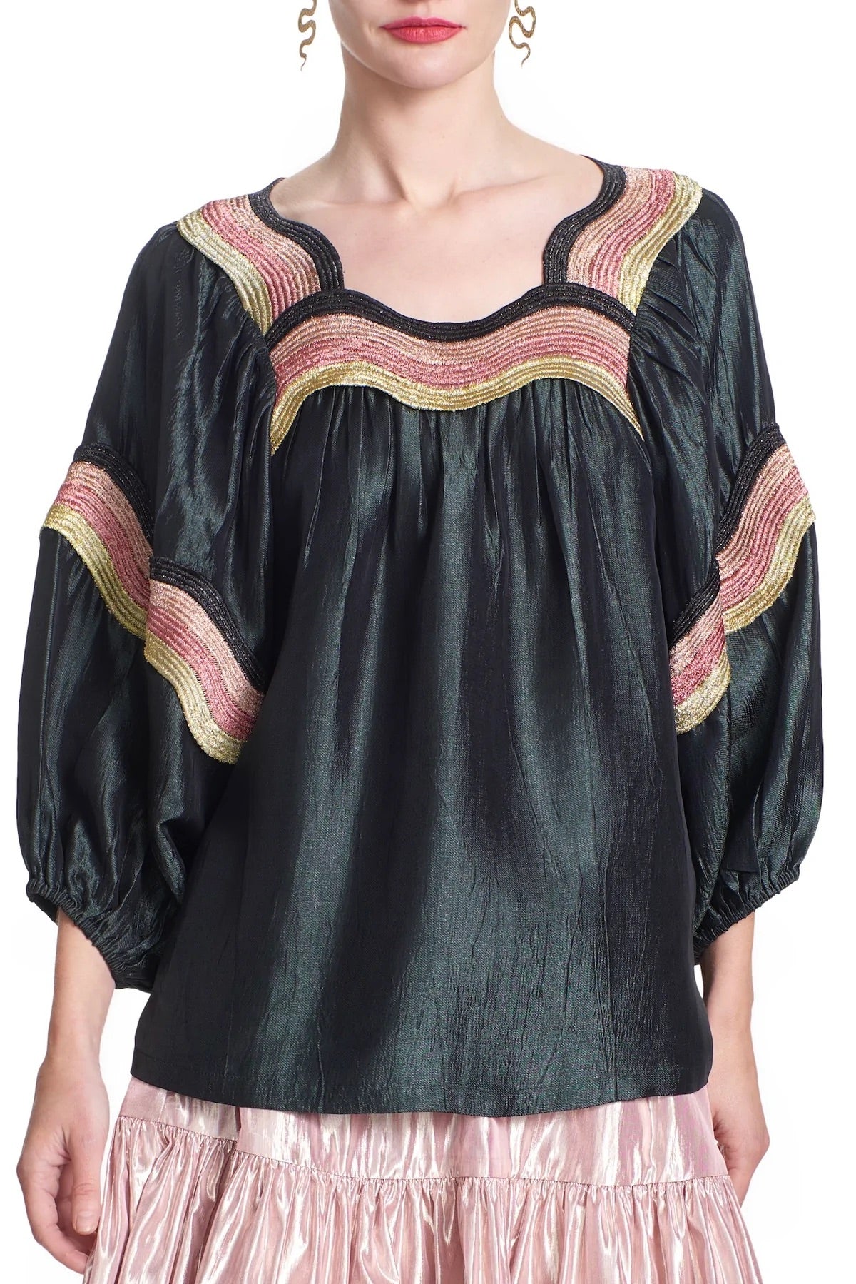 Patti Top in Deep Green