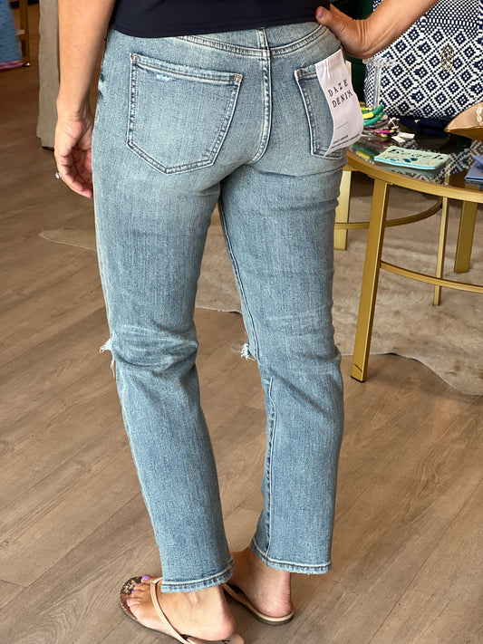 FINAL SALE Daily Driver High Rise Straight in Obsessed