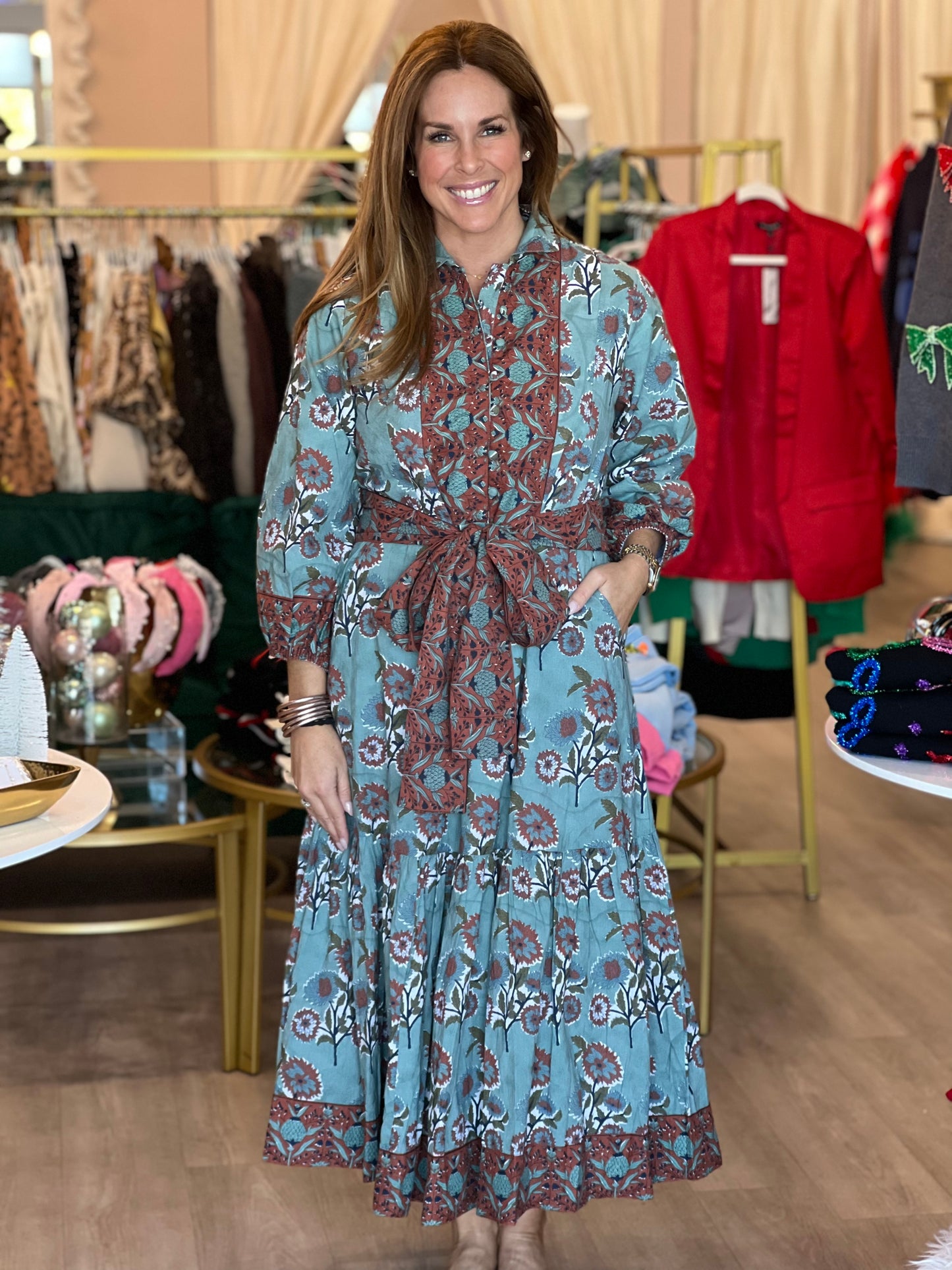 Holly Maxi in Burnt Sienna