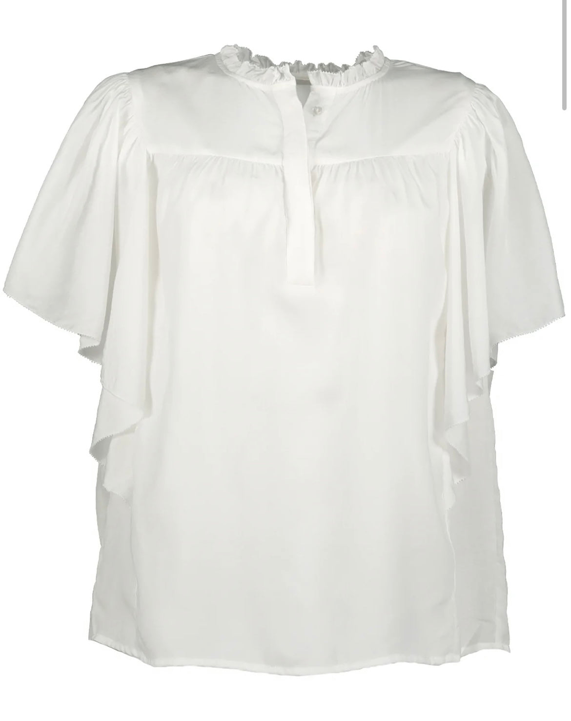 Camille Voile Blouse in Off White