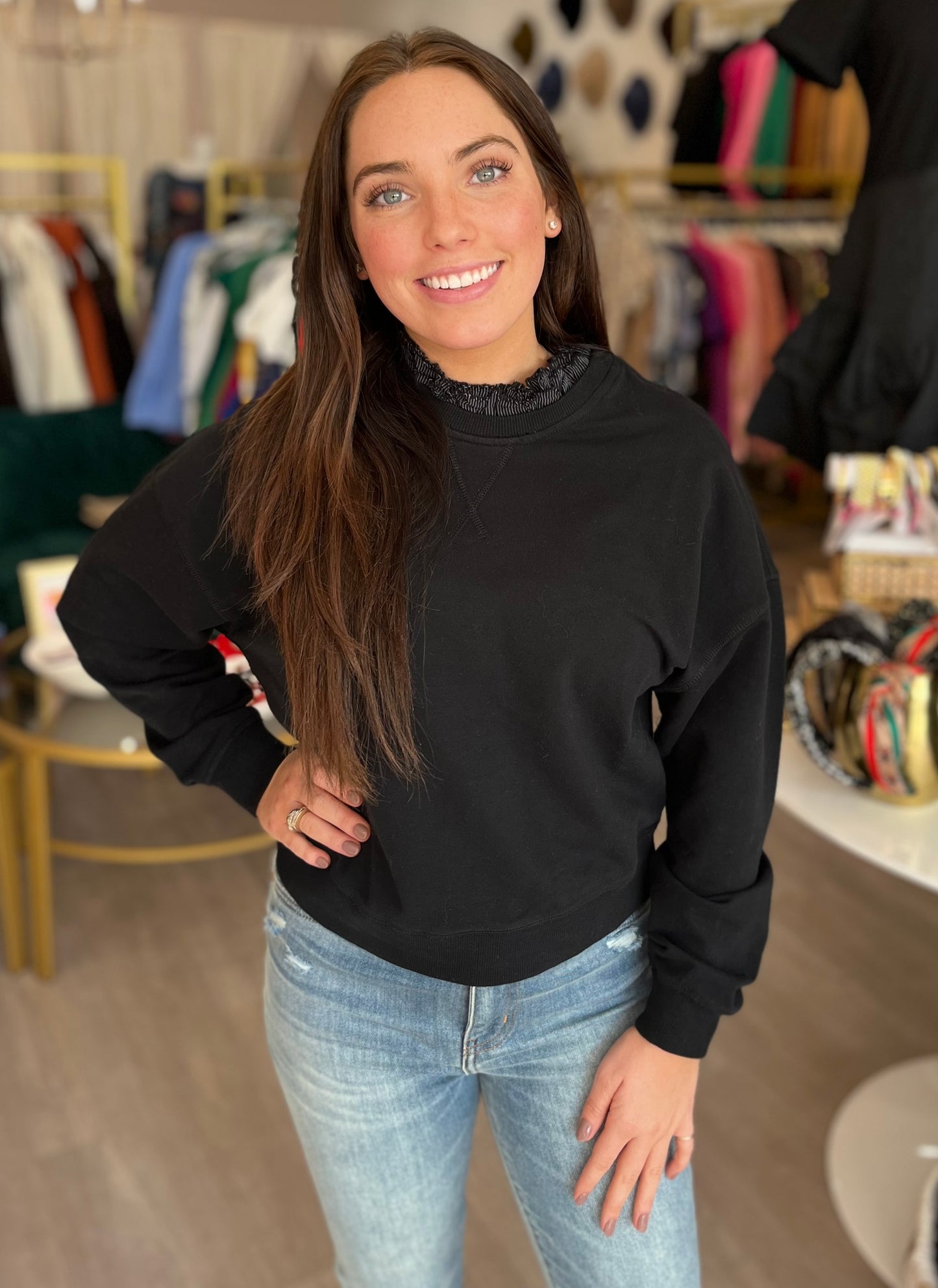 Lucie Sweatshirt in Black
