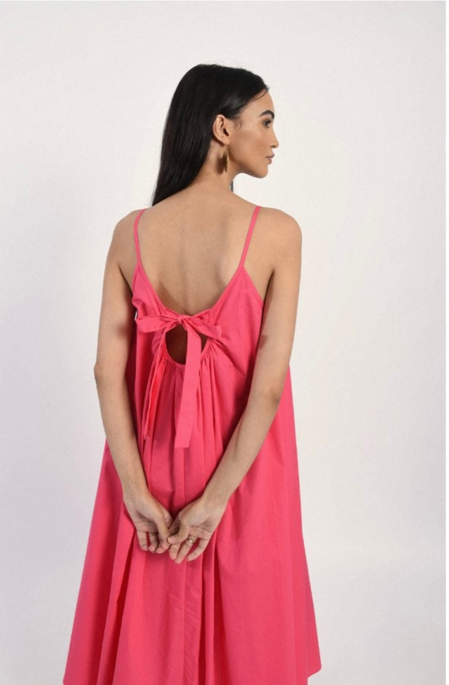 Molly Woven Dress in Watermelon
