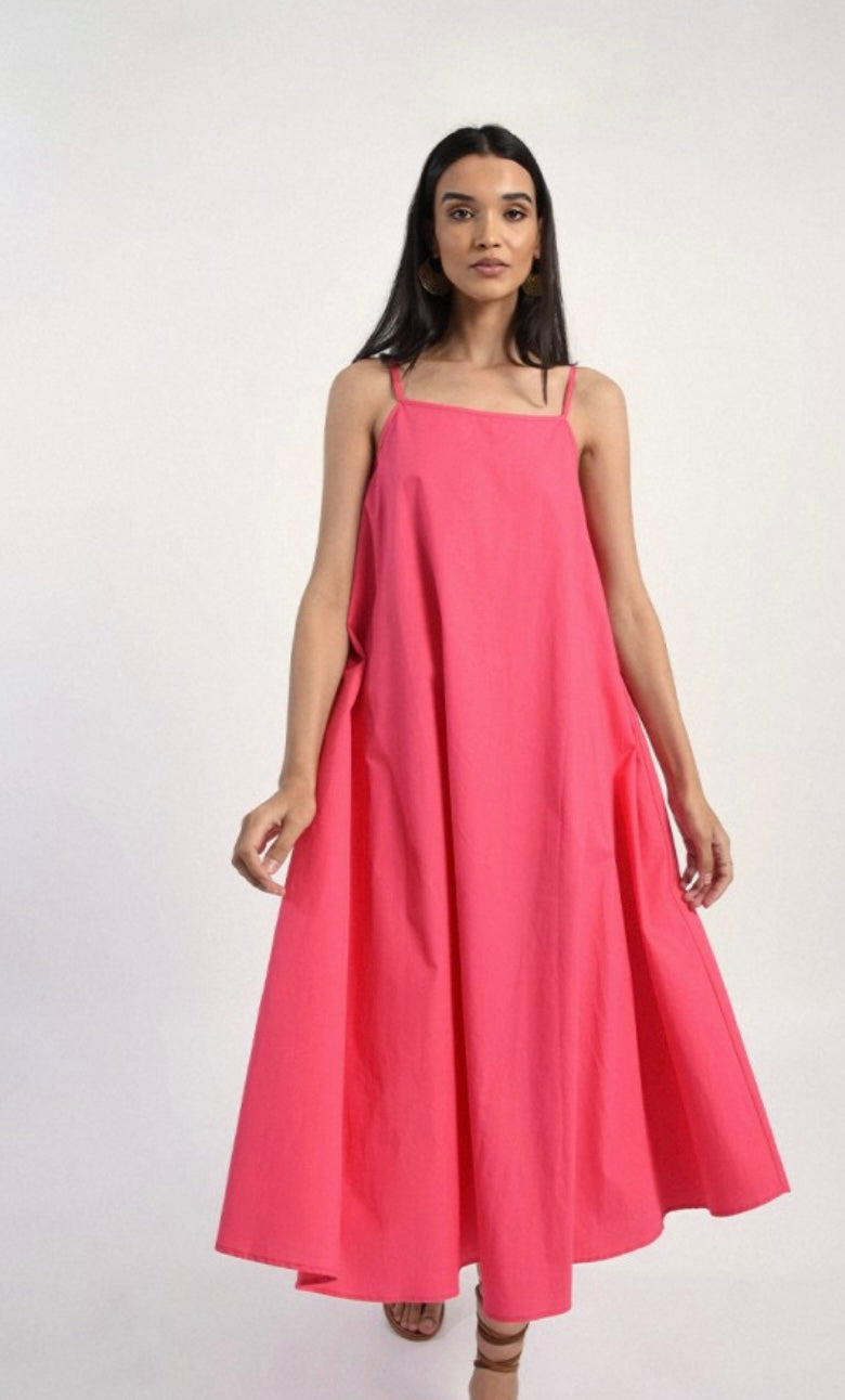 Molly Woven Dress in Watermelon