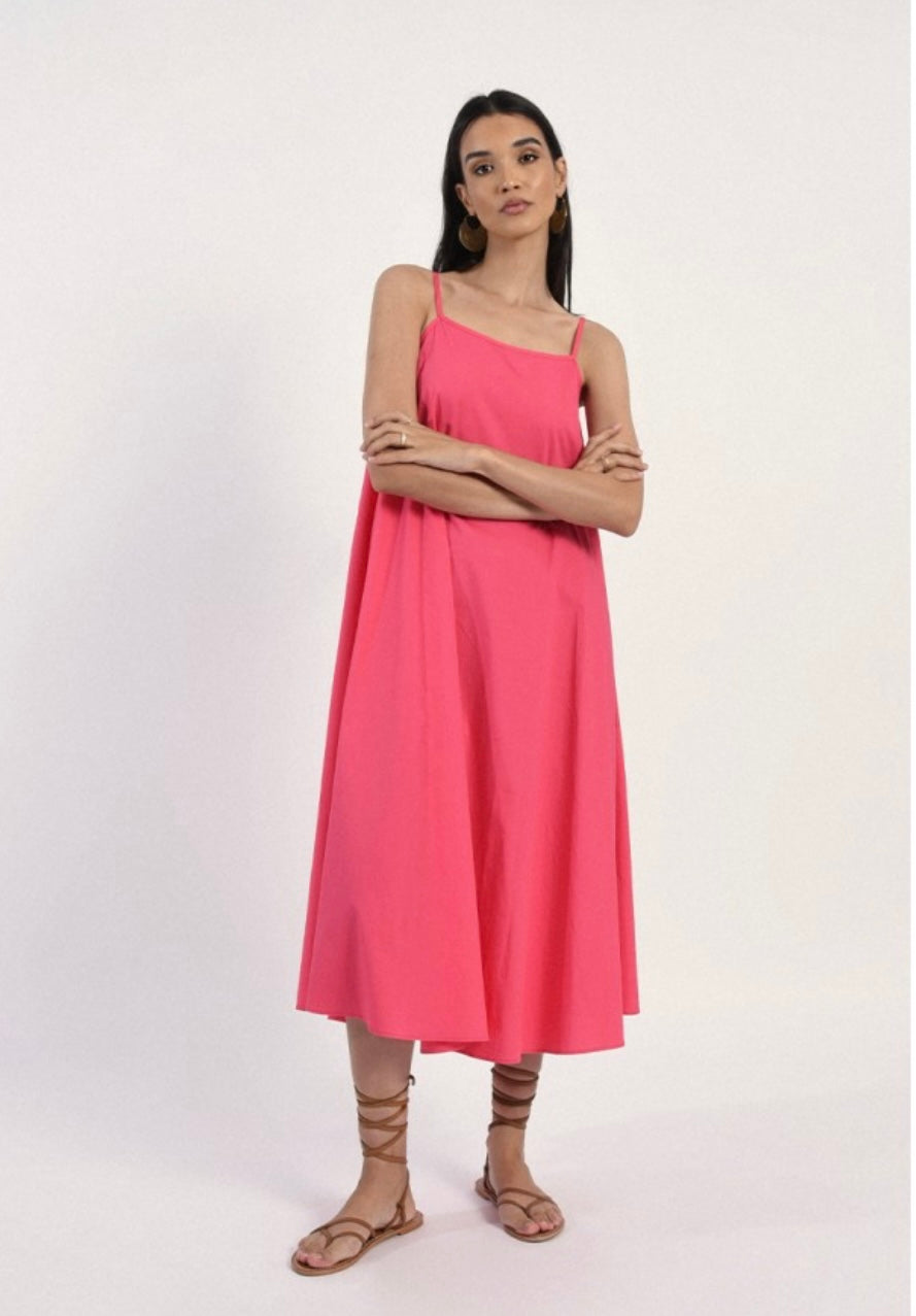 Molly Woven Dress in Watermelon