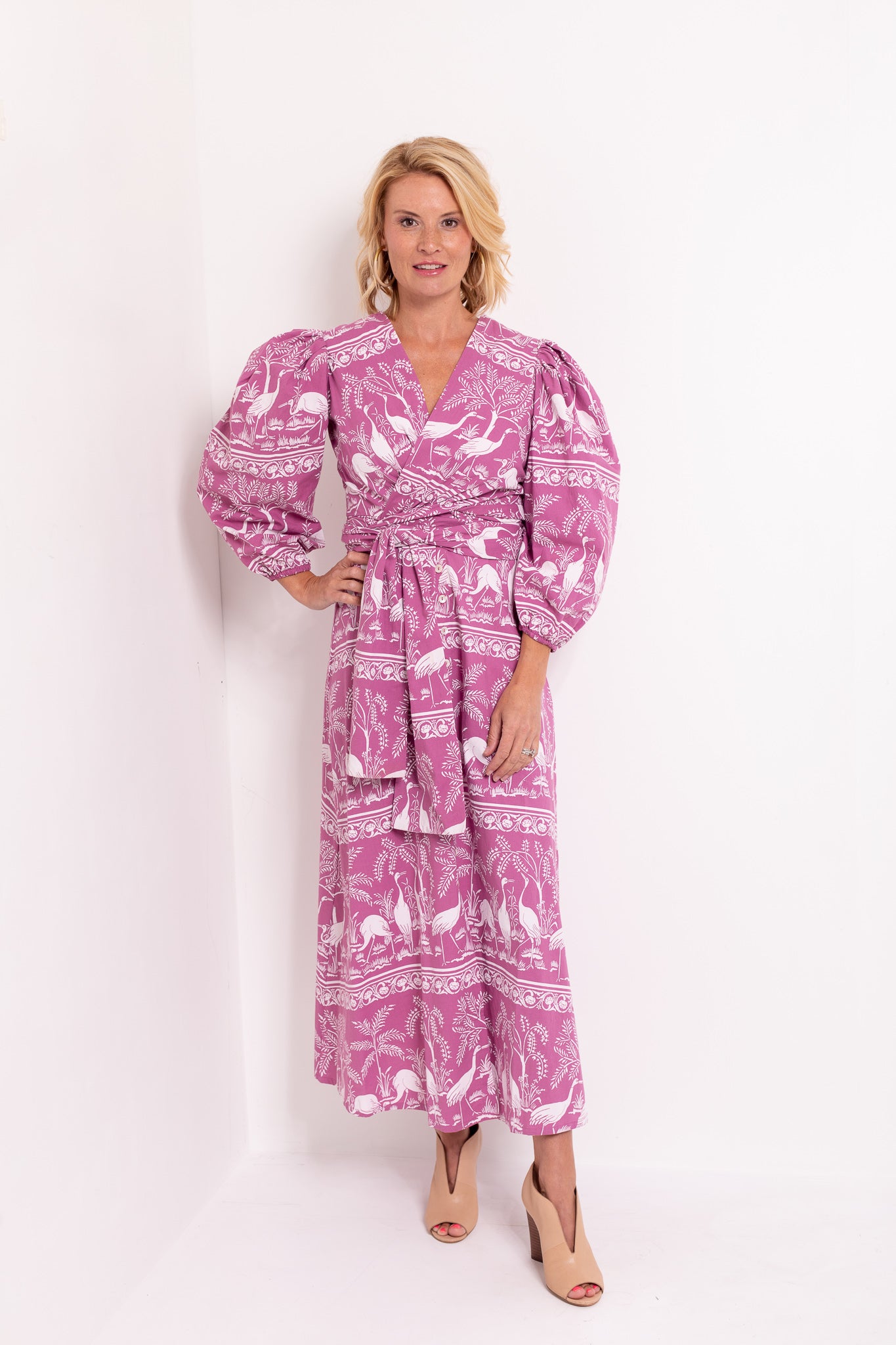 Lola Dress in Harmony Lilac Print