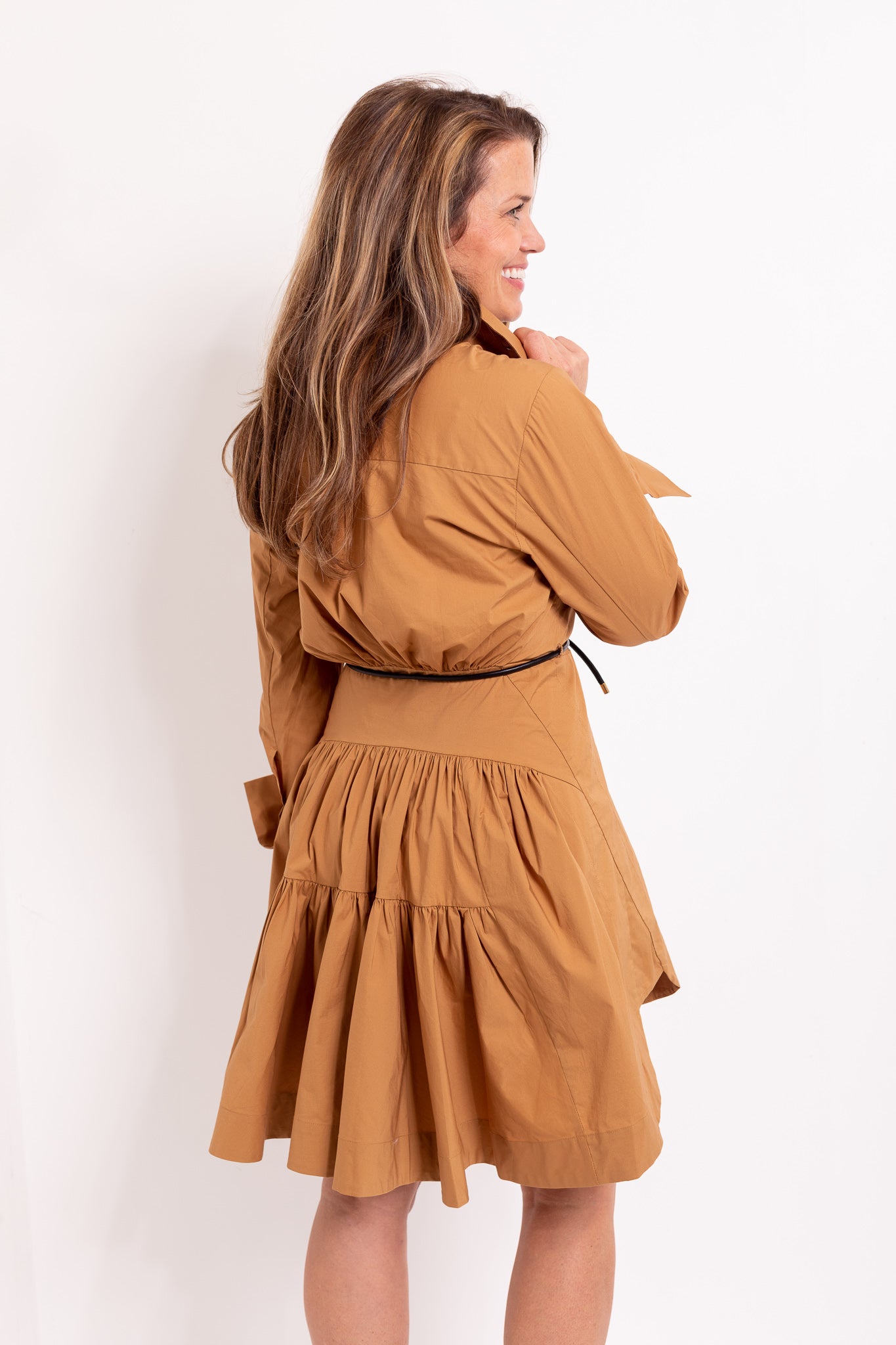 Gio Mini Dress in Camel