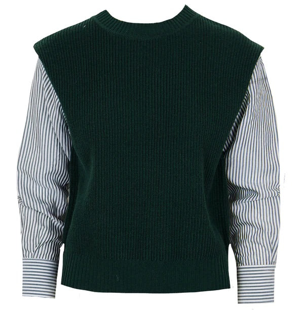 Sawyer Mixed Sweater in Green