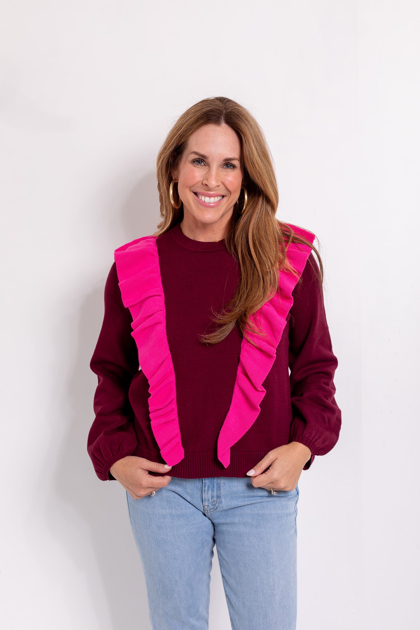Lillian Sweater in Burgundy