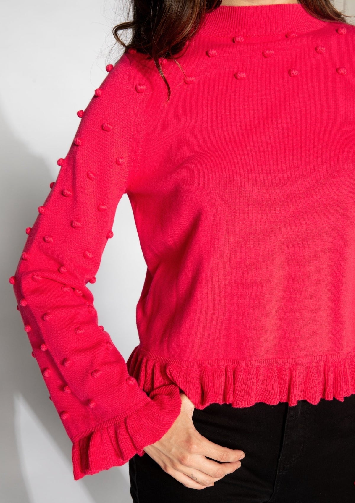 Mable Sweater in Lipstick