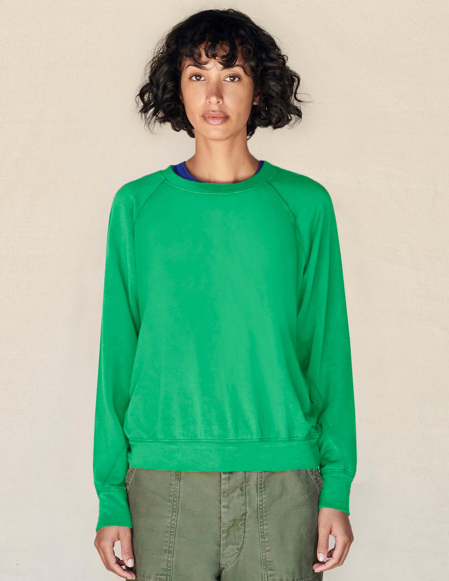 Raglan Sweatshirt in Emerald