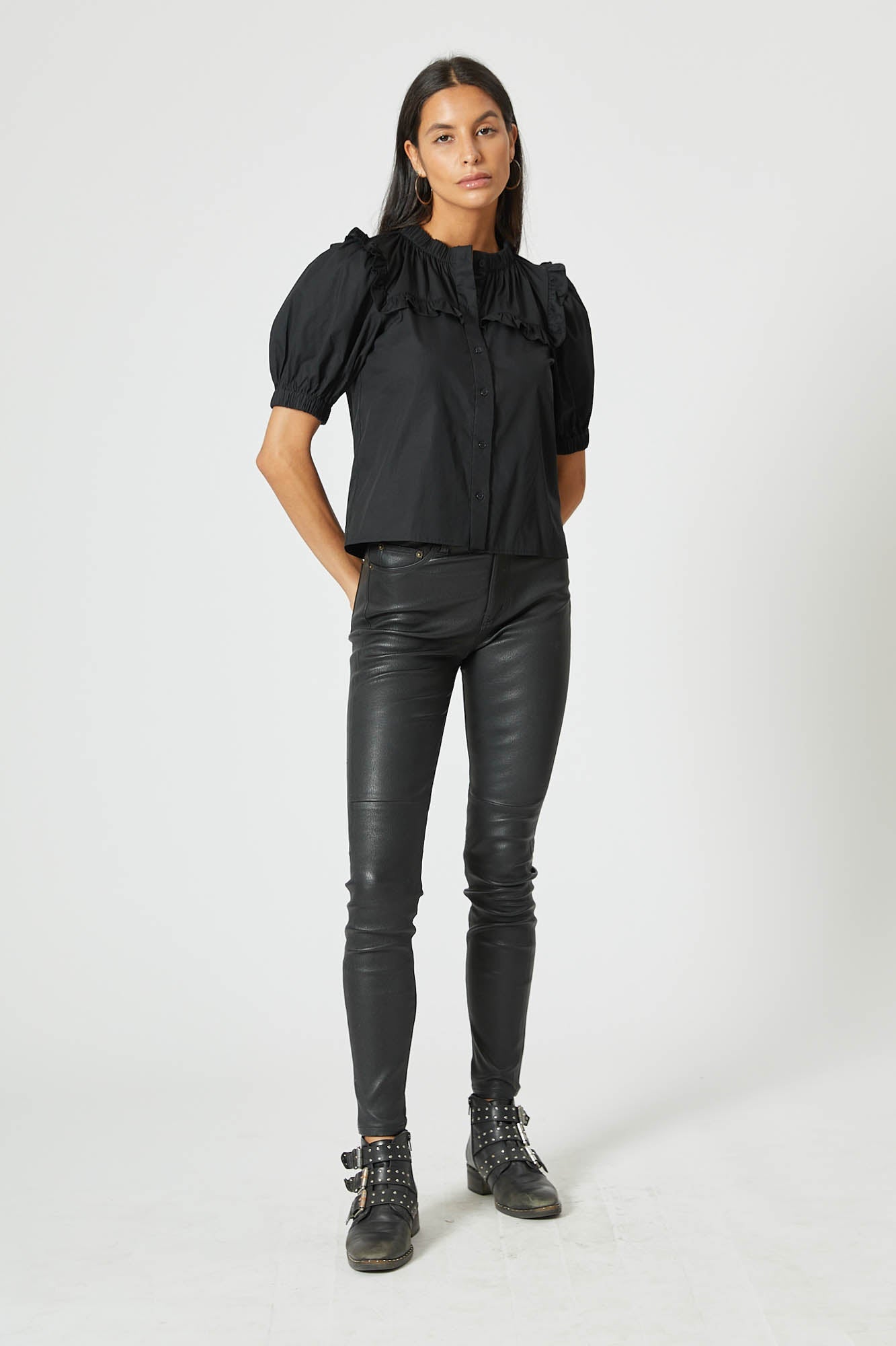 The Courtney Shirt in Black
