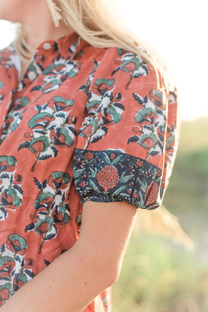 Orchid Dress in Cinnamon