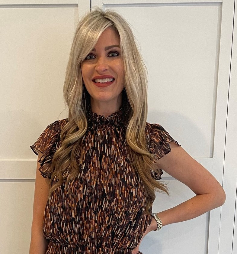 Savannah Top in Multi Brown