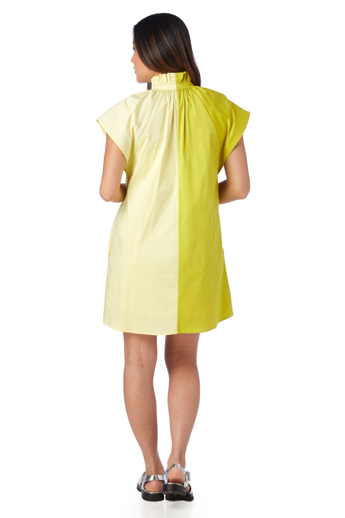 Wilhelmina Dress in Chartreuse