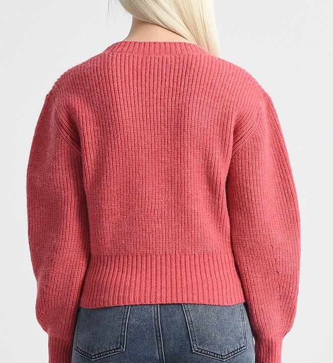 Coral Crewneck Sweater