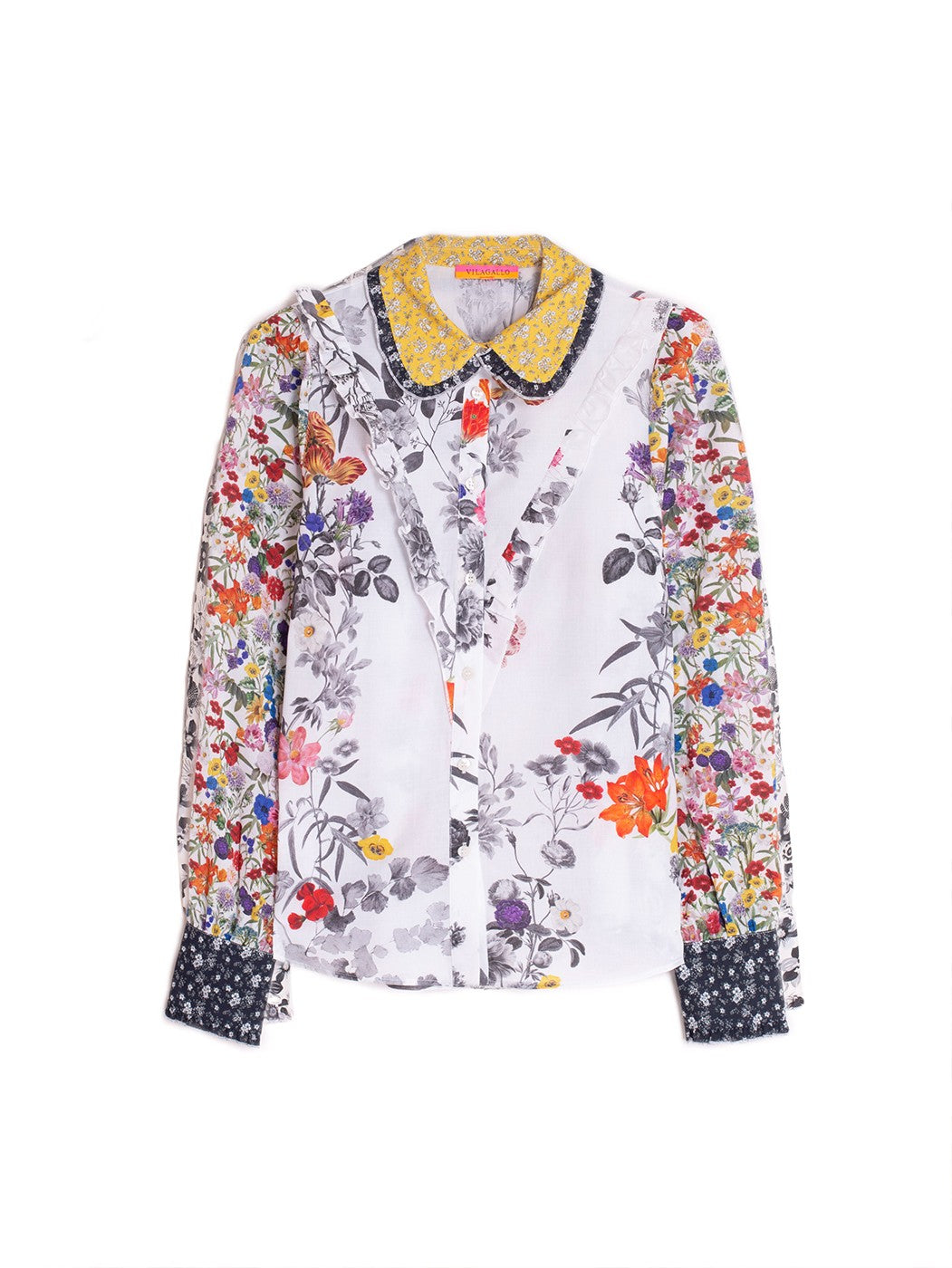 Janey Top in White Floral