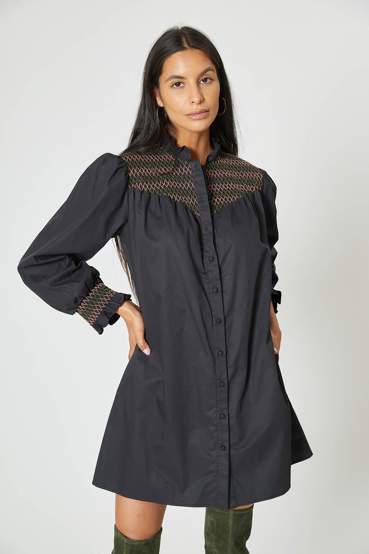 The Nicole Dress in Black